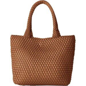 Woven Tote Bag for Women A - Brown